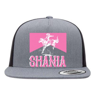 Shania Western Cowboy Flat Bill Trucker Hat