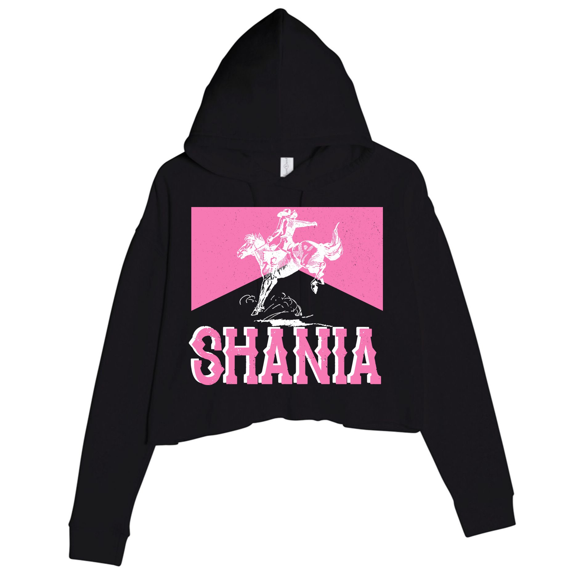 Shania Western Cowboy Crop Fleece Hoodie