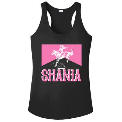 Shania Western Cowboy Ladies PosiCharge Competitor Racerback Tank