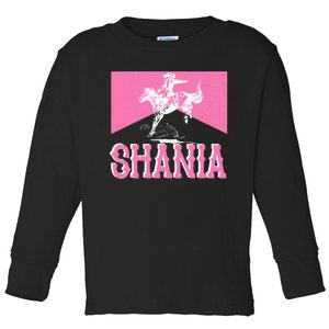 Shania Western Cowboy Toddler Long Sleeve Shirt