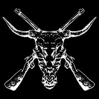Skull With Crossed Guns And Horns Premium T-Shirt