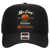 S.T.A.R W.A.R.S Classic M.O.S Eisley Cantina Live Music All Week Ad High Crown Mesh Back Trucker Hat