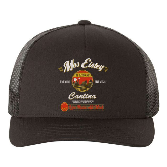 S.T.A.R W.A.R.S Classic M.O.S Eisley Cantina Live Music All Week Ad Yupoong Adult 5-Panel Trucker Hat