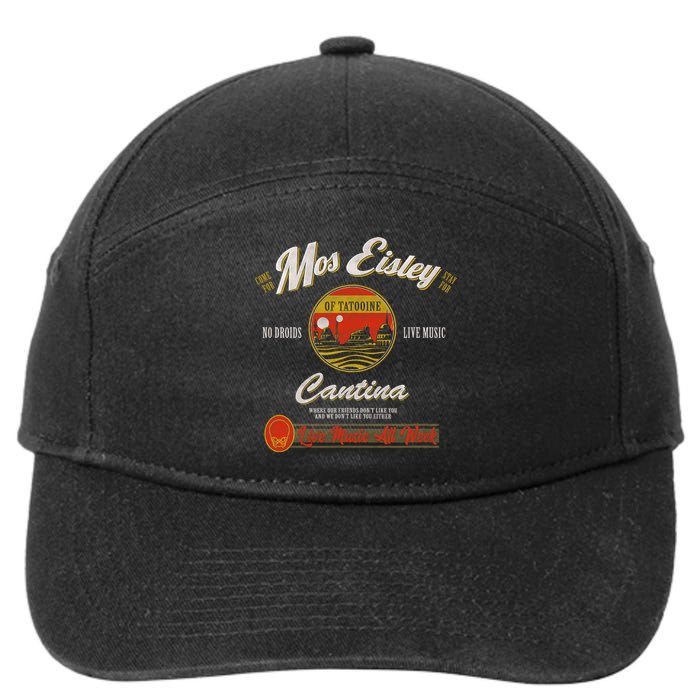 S.T.A.R W.A.R.S Classic M.O.S Eisley Cantina Live Music All Week Ad 7-Panel Snapback Hat