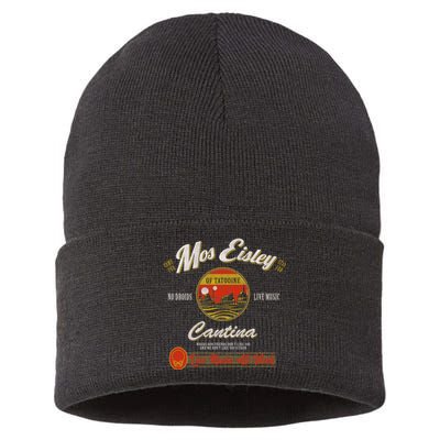 S.T.A.R W.A.R.S Classic M.O.S Eisley Cantina Live Music All Week Ad Sustainable Knit Beanie