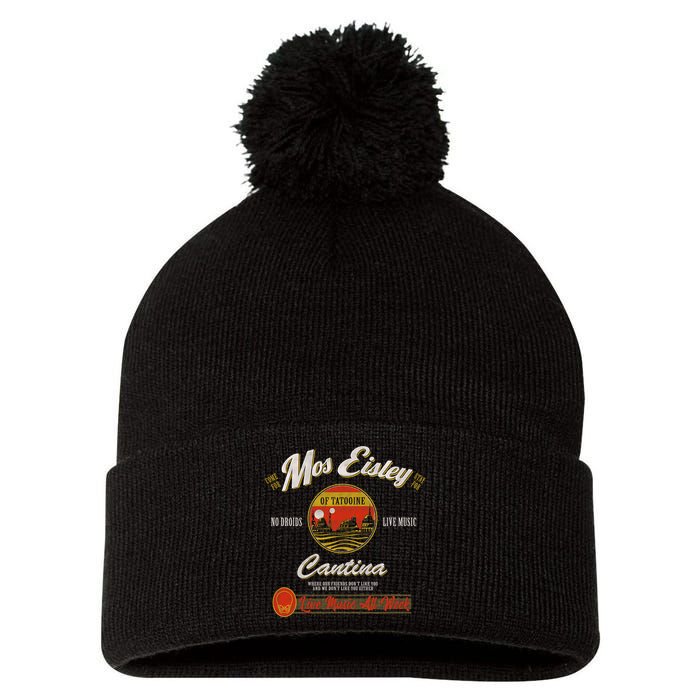 S.T.A.R W.A.R.S Classic M.O.S Eisley Cantina Live Music All Week Ad Pom Pom 12in Knit Beanie