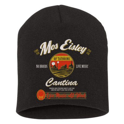 S.T.A.R W.A.R.S Classic M.O.S Eisley Cantina Live Music All Week Ad Short Acrylic Beanie