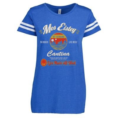 S.T.A.R W.A.R.S Classic M.O.S Eisley Cantina Live Music All Week Ad Enza Ladies Jersey Football T-Shirt