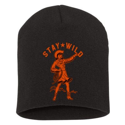 Stay Wild Cowgirl Cowgirl Western Country Girl Short Acrylic Beanie