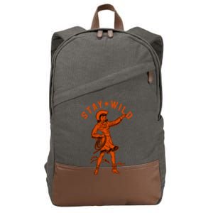 Stay Wild Cowgirl Cowgirl Western Country Girl Cotton Canvas Backpack