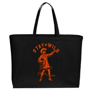 Stay Wild Cowgirl Cowgirl Western Country Girl Cotton Canvas Jumbo Tote