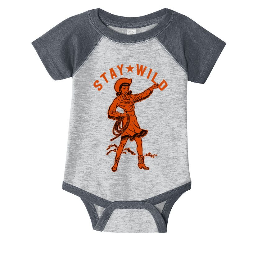 Stay Wild Cowgirl Cowgirl Western Country Girl Infant Baby Jersey Bodysuit