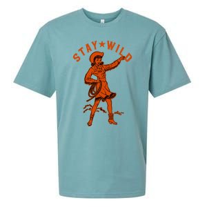 Stay Wild Cowgirl Cowgirl Western Country Girl Sueded Cloud Jersey T-Shirt