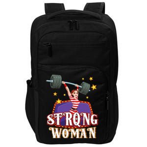 Strong Woman Costume Circus Staff Carnival Lovers Men Women Impact Tech Backpack