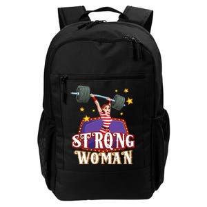 Strong Woman Costume Circus Staff Carnival Lovers Men Women Daily Commute Backpack