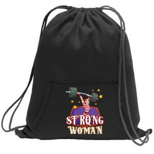 Strong Woman Costume Circus Staff Carnival Lovers Men Women Sweatshirt Cinch Pack Bag