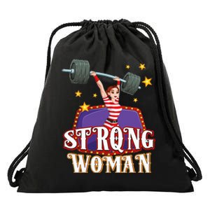 Strong Woman Costume Circus Staff Carnival Lovers Men Women Drawstring Bag