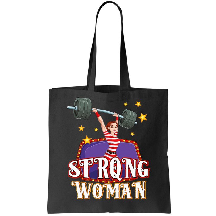 Strong Woman Costume Circus Staff Carnival Lovers Men Women Tote Bag