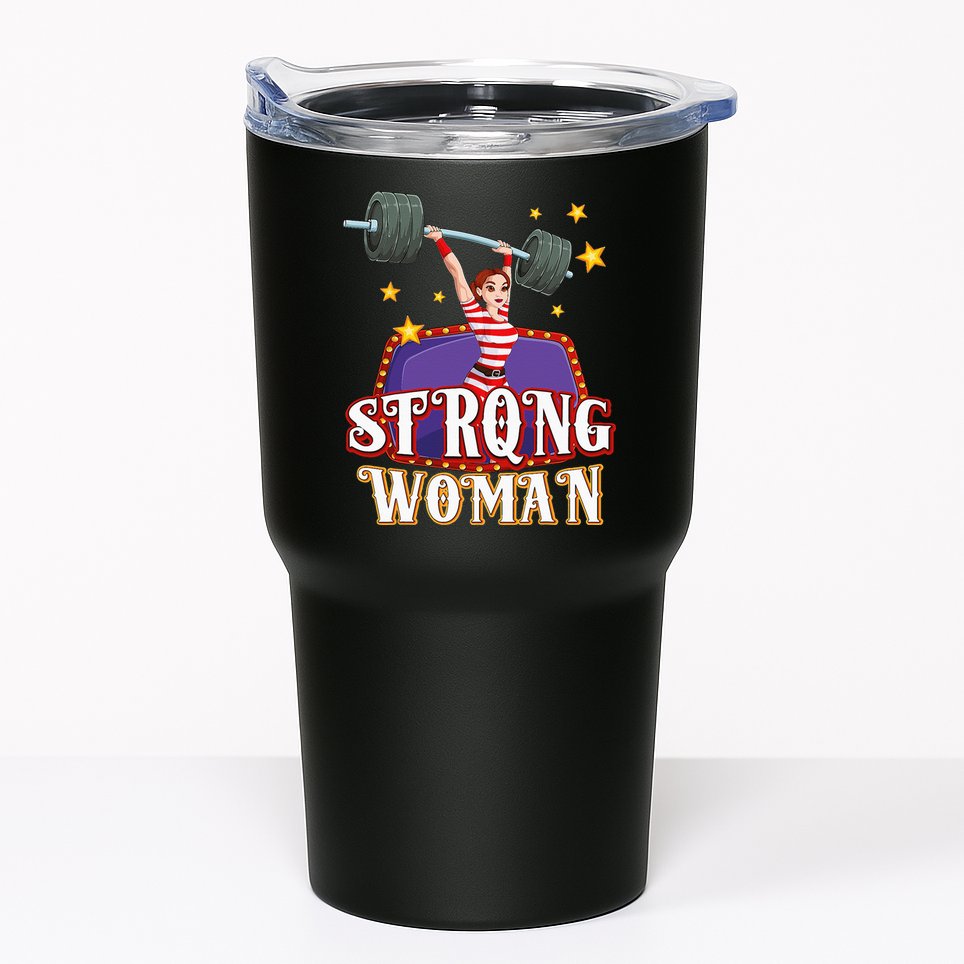 Strong Woman Costume Circus Staff Carnival Lovers Men Women Tumbler