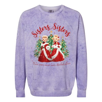 Sisters White Christmas Movie 1954 Xmas Snow Holiday Pajamas Colorblast Crewneck Sweatshirt