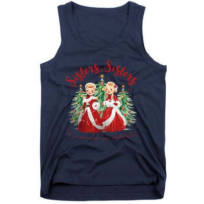 Sisters White Christmas Movie 1954 Xmas Snow Holiday Pajamas Tank Top