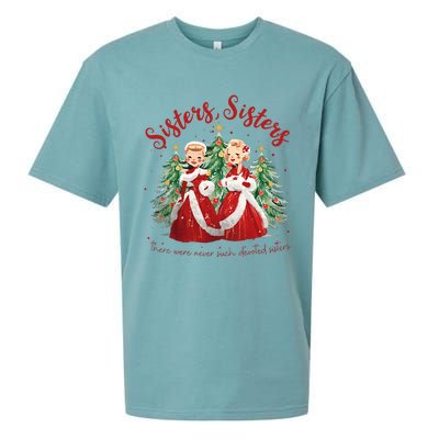 Sisters White Christmas Movie 1954 Xmas Snow Holiday Pajamas Sueded Cloud Jersey T-Shirt