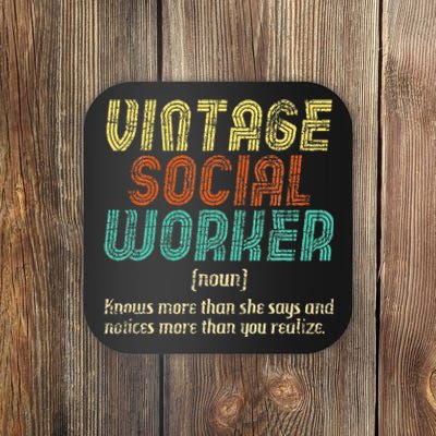 Social Worker Community Public Servant Caseworker Coaster