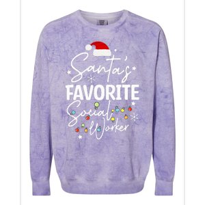 Social Worker Christmas Medical Social Worker Colorblast Crewneck Sweatshirt