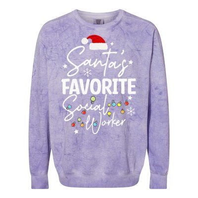 Social Worker Christmas Medical Social Worker Colorblast Crewneck Sweatshirt