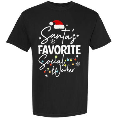 Social Worker Christmas Medical Social Worker Garment-Dyed Heavyweight T-Shirt