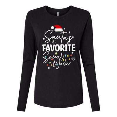 Social Worker Christmas Medical Social Worker Womens Cotton Relaxed Long Sleeve T-Shirt