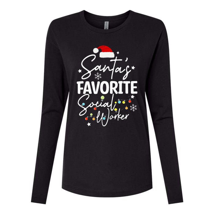 Social Worker Christmas Medical Social Worker Womens Cotton Relaxed Long Sleeve T-Shirt