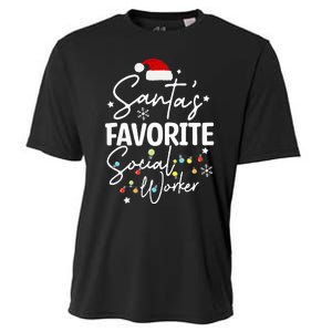 Social Worker Christmas Medical Social Worker Cooling Performance Crew T-Shirt