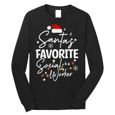 Social Worker Christmas Medical Social Worker Long Sleeve Shirt