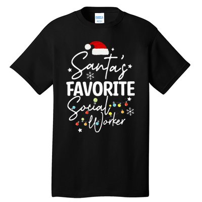 Social Worker Christmas Medical Social Worker Tall T-Shirt