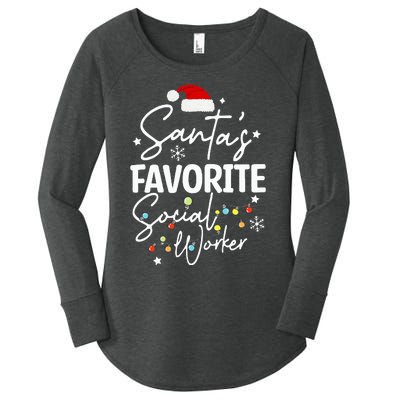 Social Worker Christmas Medical Social Worker Women's Perfect Tri Tunic Long Sleeve Shirt