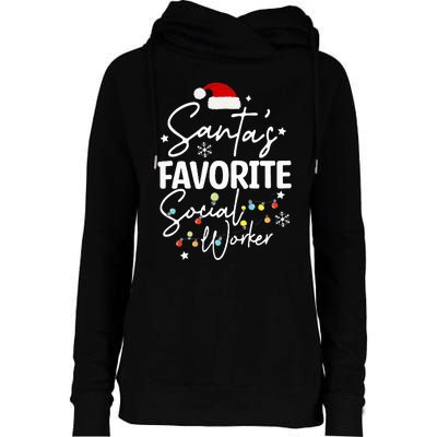 Social Worker Christmas Medical Social Worker Womens Funnel Neck Pullover Hood