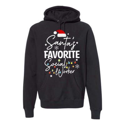 Social Worker Christmas Medical Social Worker Premium Hoodie