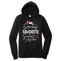 Social Worker Christmas Medical Social Worker Women's Pullover Hoodie