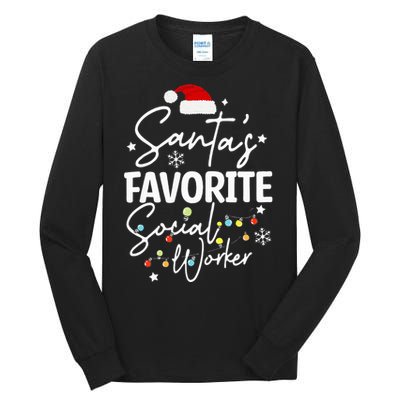 Social Worker Christmas Medical Social Worker Tall Long Sleeve T-Shirt