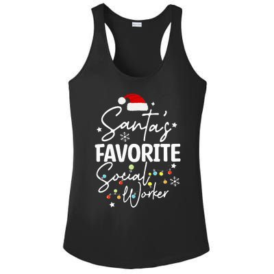 Social Worker Christmas Medical Social Worker Ladies PosiCharge Competitor Racerback Tank