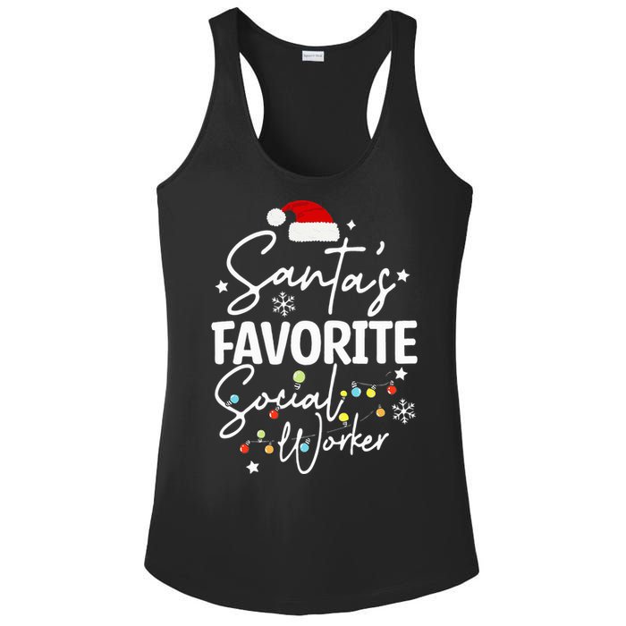 Social Worker Christmas Medical Social Worker Ladies PosiCharge Competitor Racerback Tank