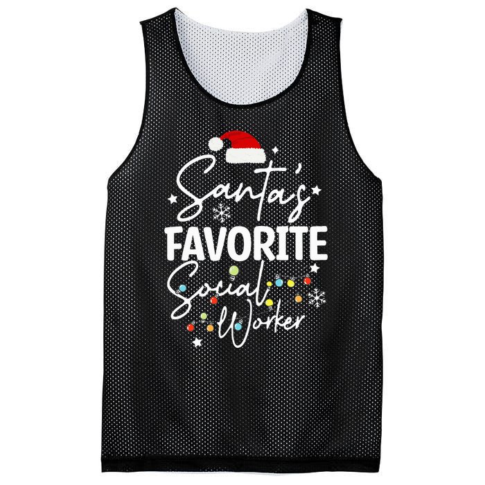 Social Worker Christmas Medical Social Worker Mesh Reversible Basketball Jersey Tank