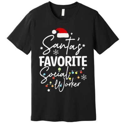 Social Worker Christmas Medical Social Worker Premium T-Shirt