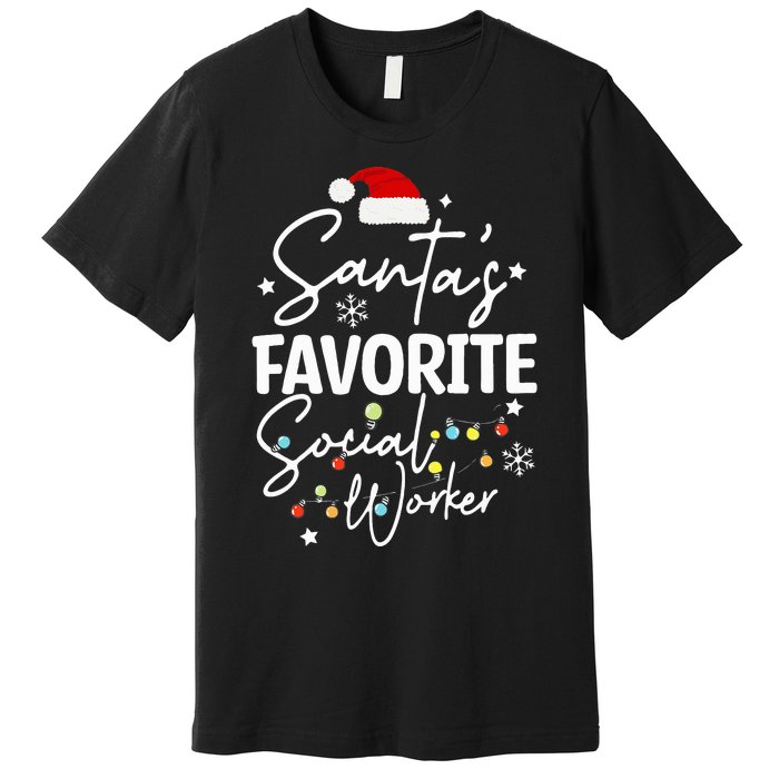 Social Worker Christmas Medical Social Worker Premium T-Shirt