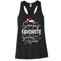 Social Worker Christmas Medical Social Worker Women's Racerback Tank