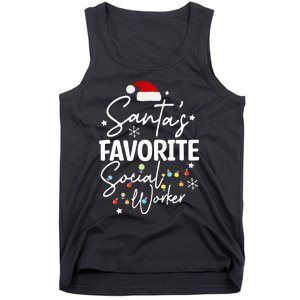 Social Worker Christmas Medical Social Worker Tank Top