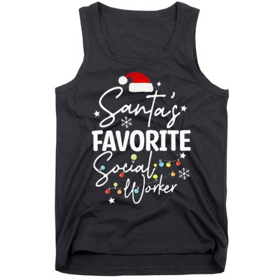 Social Worker Christmas Medical Social Worker Tank Top