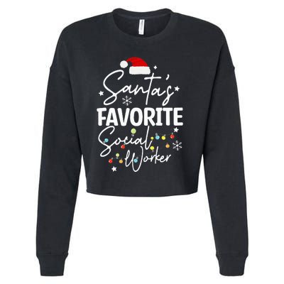 Social Worker Christmas Medical Social Worker Cropped Pullover Crew