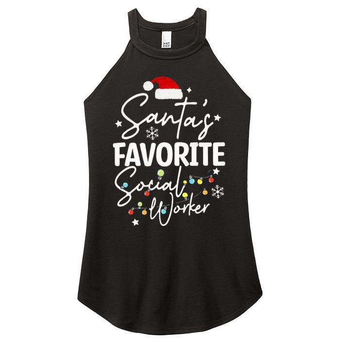 Social Worker Christmas Medical Social Worker Women's Perfect Tri Rocker Tank